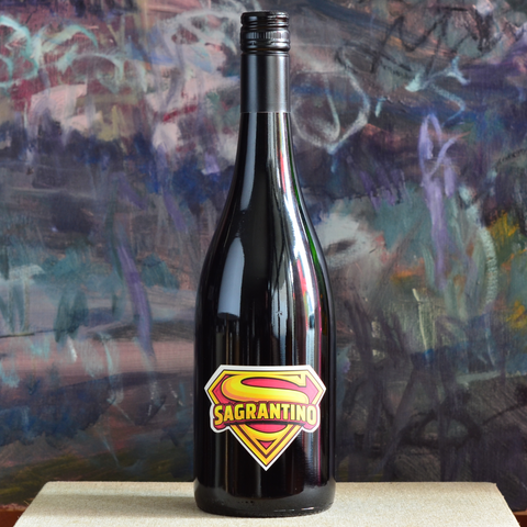 Bottle shot of 2020 Gerler Sagrantino - a big, full-flavoured wine which goes perfectly with winter nights and rich meat dishes